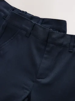 marine - Lot de 2 pantalons d’école Clarks coupe classique