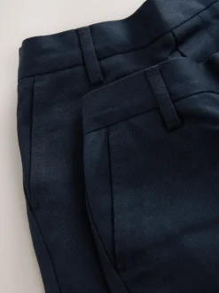 marine - Lot de 2 pantalons d’école à enfiler coupe standard (3-17ans)