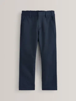 marine - Lot de 5 pantalons d’école à enfiler coupe standard (3-17ans)