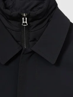 marine - Manteau hybride amovible à col cheminée Reiss Logan