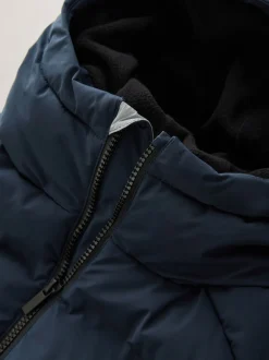 marine - Manteau rembourré doublé en micropolaire Résistant à la douche (3-17ans)