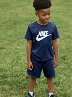 marine - Nike ensemble t-shirt et short Little Kids Club