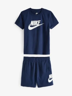 marine - Nike ensemble t-shirt et short Little Kids Club