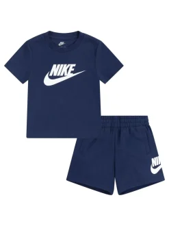 marine - Nike ensemble t-shirt et short Little Kids Club
