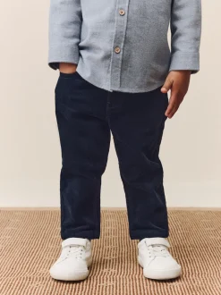 marine - Pantalon en velours côtelé (3mths-7yrs)