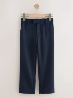marine - Pantalons d’école à taille standard coupe standard (3-17ans)