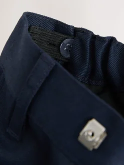 marine - Pantalons d’école à taille standard coupe standard (3-17ans)