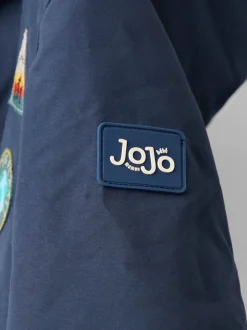 marine - Parka JoJo Maman Bébé Adventure Badge doublée Borg