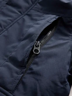 marine - Parka épaisse Résistant à la douche bordée de fausse fourrure (3-16ans)