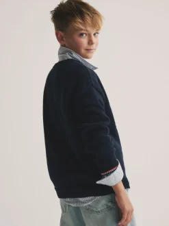 marine - Pull Superdry en maille