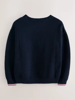 marine - Pull Superdry en maille