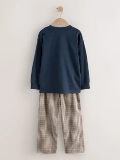 marine - Pyjama tissé simple (3-16ans)