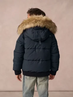 marine - Superdry Everest Bomber Coat