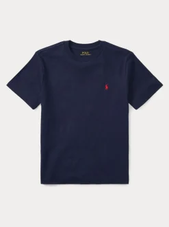 marine - T-shirt Polo Ralph Lauren jersey à manches courtes