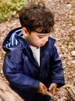 marine - Veste imperméable JoJo Maman Bébé