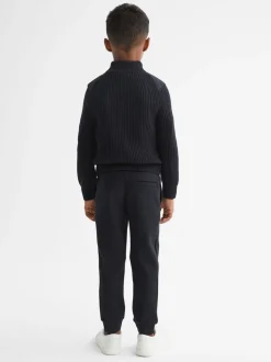 marine - Veste matelassée Reiss Trainer hybride avec fermeture éclair