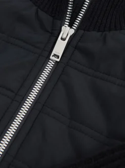 marine - Veste matelassée Reiss Trainer hybride avec fermeture éclair