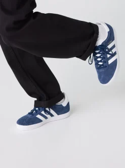 Marine/Blanc - Baskets adidas Originals Gazelle Lace Junior