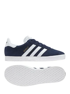 Marine/Blanc - Baskets adidas Originals Gazelle Lace Junior
