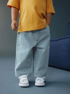 Marine/Blanc - Jeans à jambe large (3mths-7yrs)