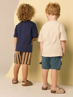 Marine/Pierre - Ensemble t-shirt et short à manches courtes Lot de 2 (3mois à7ans) (3mois à7ans)