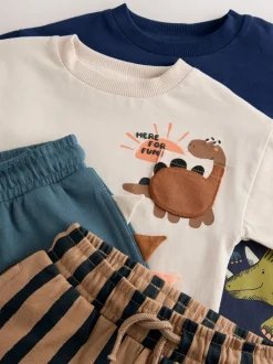 Marine/Pierre - Ensemble t-shirt et short à manches courtes Lot de 2 (3mois à7ans) (3mois à7ans)