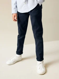 Marine/Pierre - Lot de 2 pantalons chino skinny extensible (3-17ans)
