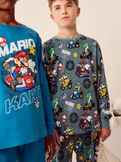 Mario Kart Vert/Bleu - Lot de 2 joggings de pyjama (3-14ans)