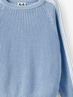 Marl bleu - Pull Col rond en maille Cotton On