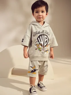 Marl gris - Looney Tunes Ensemble sweat à capuche et short à manches courtes (6mois8ans)