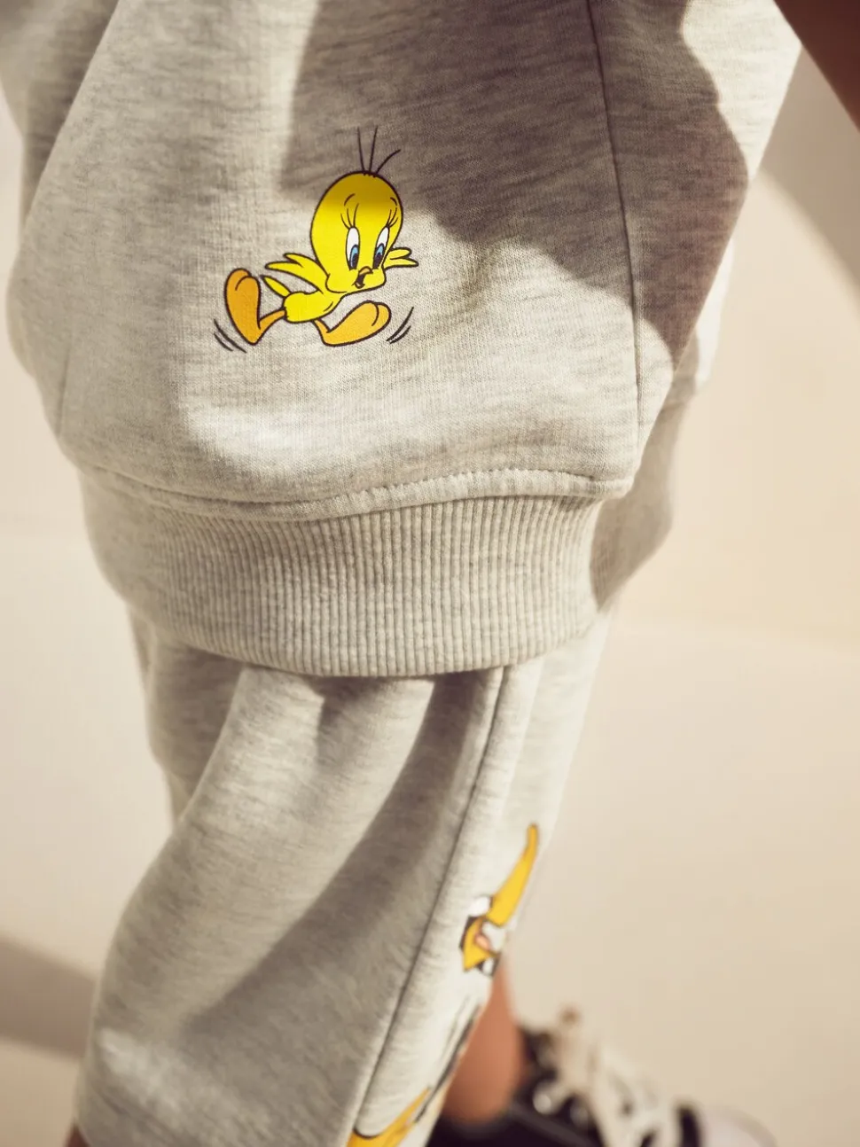 Marl gris - Looney Tunes Ensemble sweat à capuche et short à manches courtes (6mois8ans)