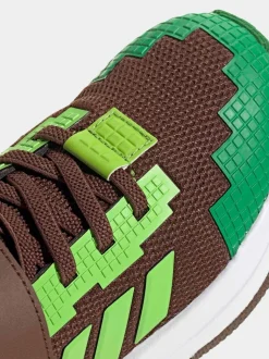 Marron - adidas Baskets Minecraft Pro Dentelle élastique enfant