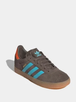 Marron - Baskets adidas Originals Gazelle Lace Junior