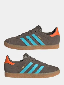 Marron - Baskets adidas Originals Gazelle Lace Junior