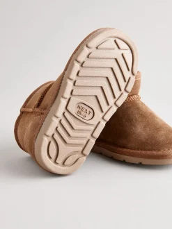 Marron - Bottes en daim doublées et chaudes