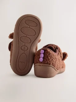 Marron - Chaussons Gruffalo à semelle coupée