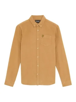 Marron - Chemise Lyle & Scott en velours côtelé pour garçons