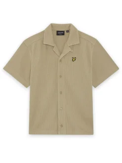 Marron - Chemise Lyle & Scott gaufrée