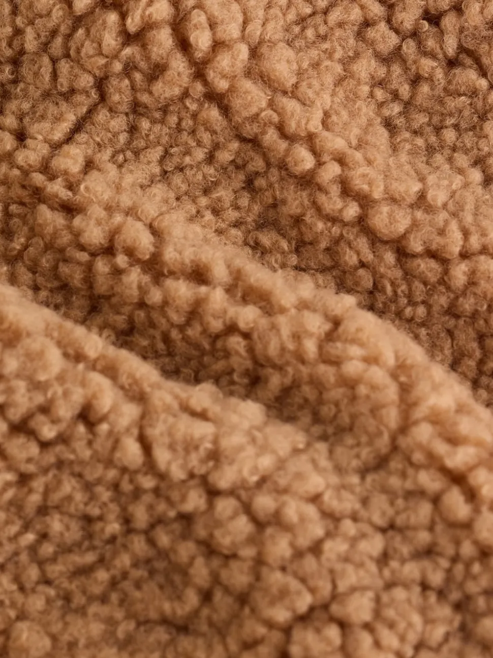 Marron - Combinaison bébé à capuche en peau de mouton