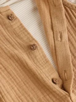 Marron - Ensemble salopette et body pour bébé (0mths-2yrs)