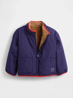 Marron - Gap Veste réversible sherpa légère (6mois-5ans)