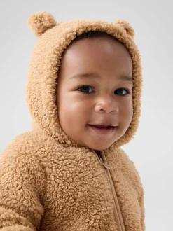 Marron - Gap Veste sherpa en peluche (nouveau-né de12mois) (0-12mois)