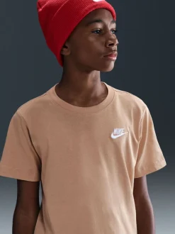 Marron - Nike Club T-Shirt