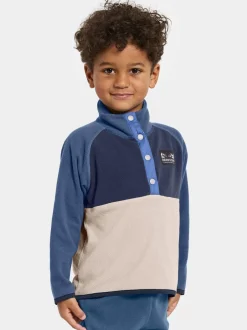 Marron - Polaire Didriksons Monte enfant à demi-boutons