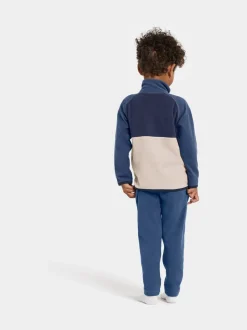 Marron - Polaire Didriksons Monte enfant à demi-boutons