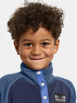 Marron - Polaire Didriksons Monte enfant à demi-boutons