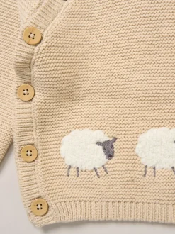 Marron - Rock-A-Bye Baby Boutique Ensemble cardigan et pantalon à pieds en maille véritable éléphant