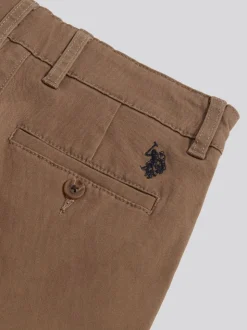 Marron - Short chino classique US Polo Assn
