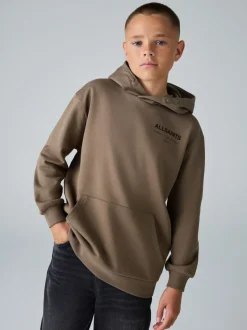 Marron - SmallSaints Oversized Underground Pullover Sweat-shirt à capuche