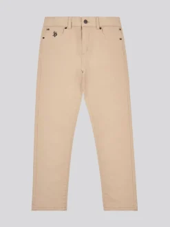 Marron - U.S. Polo Assn. Pantalon Core 5 poches